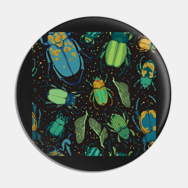 Beetle Extravaganza Pin by fabiomancini