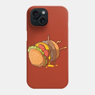 Breakdancing Hamburger Phone Case