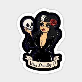 Miss Deadly D (BACK DESIGN) Magnet