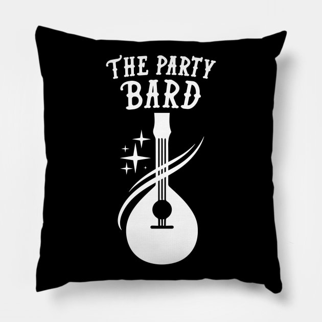Bard Dungeons and Dragons Team Party Pillow by HeyListen