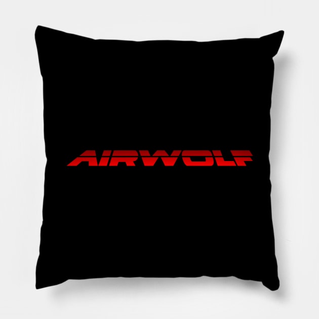 Airwolf Television Logo Pillow by OrangeCup
