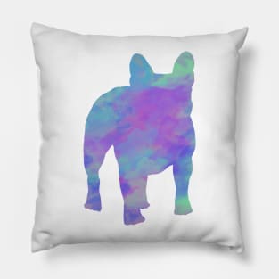 Rainbow Pastel French Bulldog Pillow