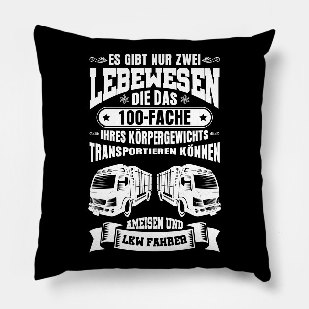 Lkw Fahrer Lustige Spruche Fur Fernfahrer Geschenkidee Lkw Fahrer Geschenk Pillow Teepublic