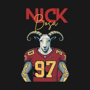 nick bosa the goat T-Shirt