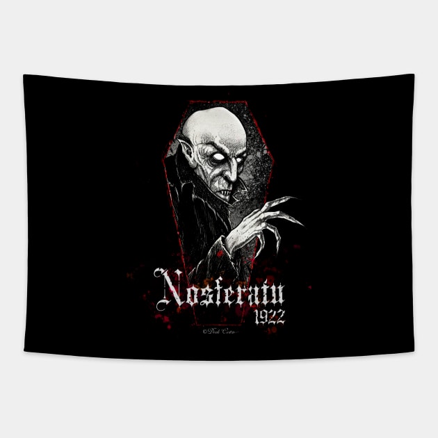 Nosferatu 1922 Tapestry by Derek Castro