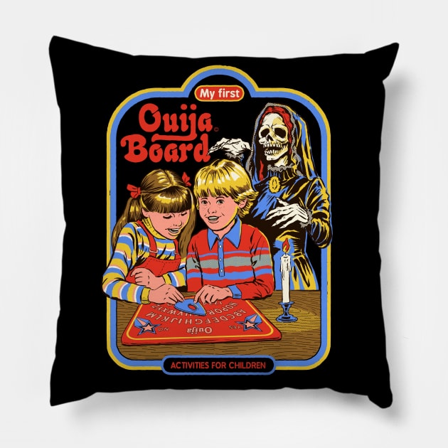 My First Ouija Board Pillow by Steven Rhodes