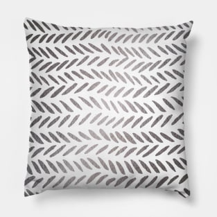 Metallic knitting pattern - silver Pillow