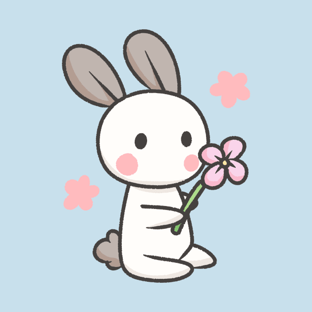 Bunny Doodle flower by KammyBale