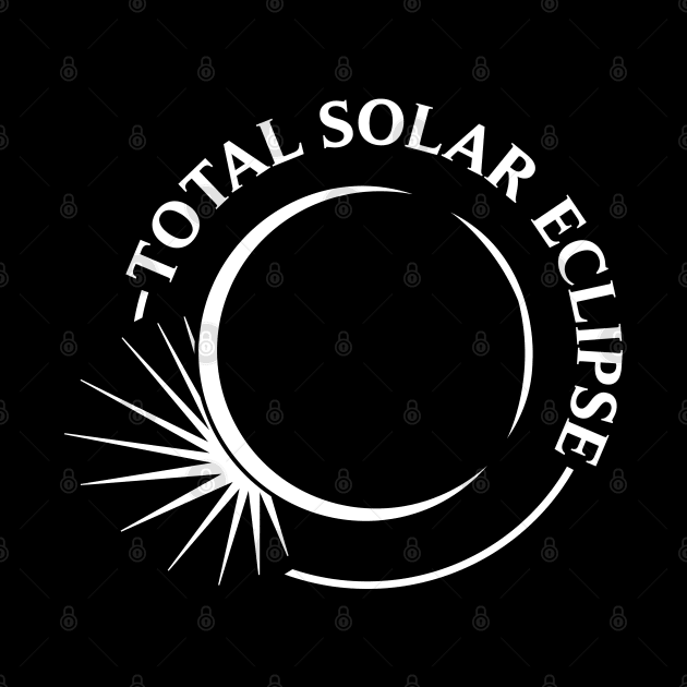 Total Solar Eclipse | Original Version 2 | White Print On Darks by ErosVixens