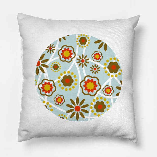 Floral Pattern Pillow by soniapascual