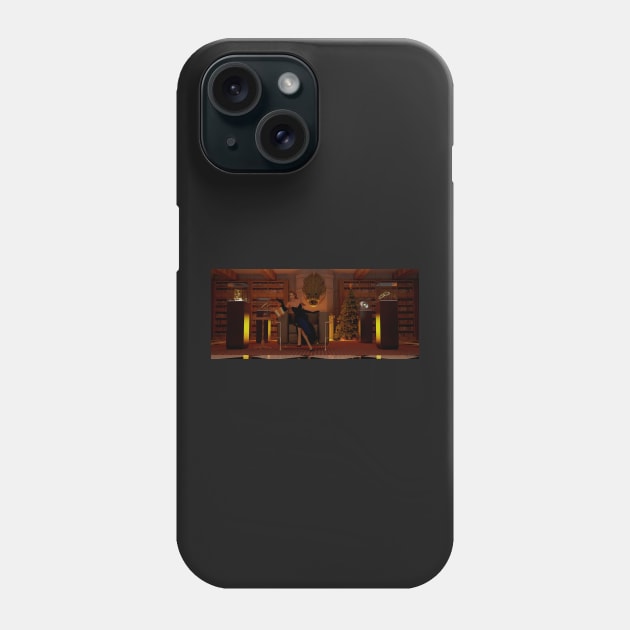 Merry Christmas from Lara Croft Phone Case by James-Cr