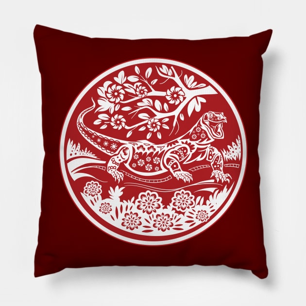 Chinese Zodiac - Dragon Pillow by Peppermint Narwhal