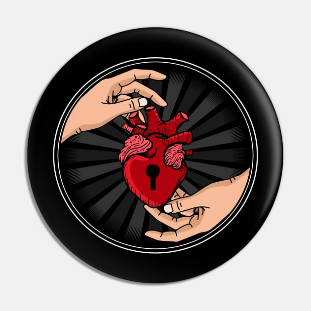 hands with heart locked Pin by Mako Design 