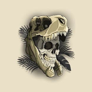 Raptor Warrior Skull T-Shirt