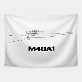 M40A1 Sniper Rifle Tapestry