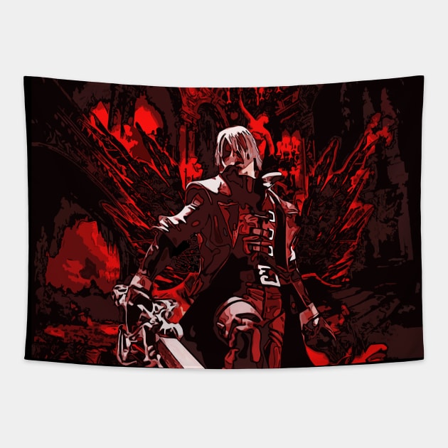 Classic Dante from Devil May Cry Tapestry by syanart