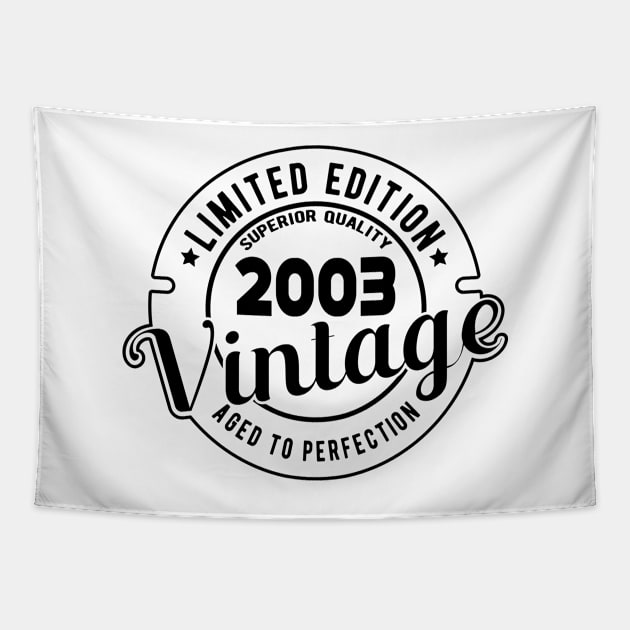 2003 VINTAGE - 18Th BIRTHDAY GIFT Tapestry by KC Happy Shop