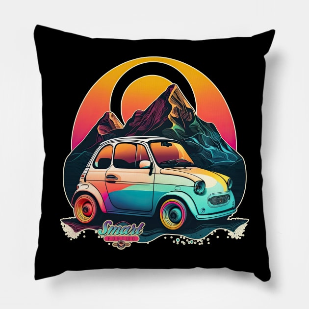 Smart Fortwo Pillow by DanielLiamGill