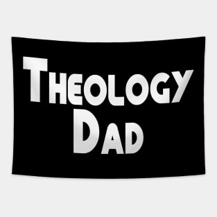 White Christian Theology Dad Simple Basic Design Tapestry