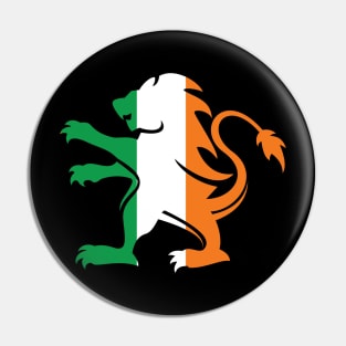 Irish Flag Lion Pin