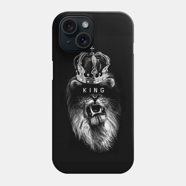 Lion,King,Crown Phone Case by IvanJoh