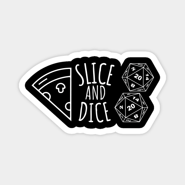 Slice and Dice Magnet by SpaceZombieZed
