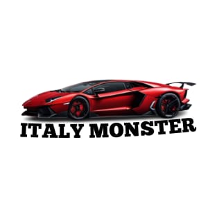 Lamborghini Aventador SVJ victor art Italy monster T-Shirt