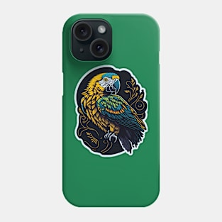 parrot, vintage colors, high detail, Phone Case