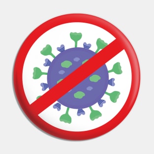 Say no to covid, get vaccinated now Pin