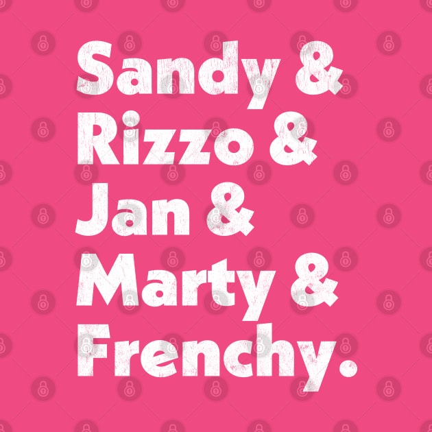 Grease Pink Ladies Names List by DankFutura