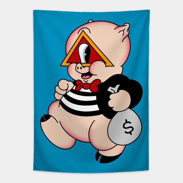 Illuminati Burglar Tapestry by OldSalt