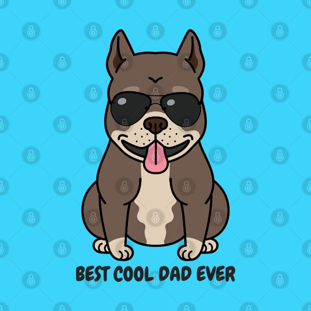 Best Cool Dog Dad Ever by Owl Canvas