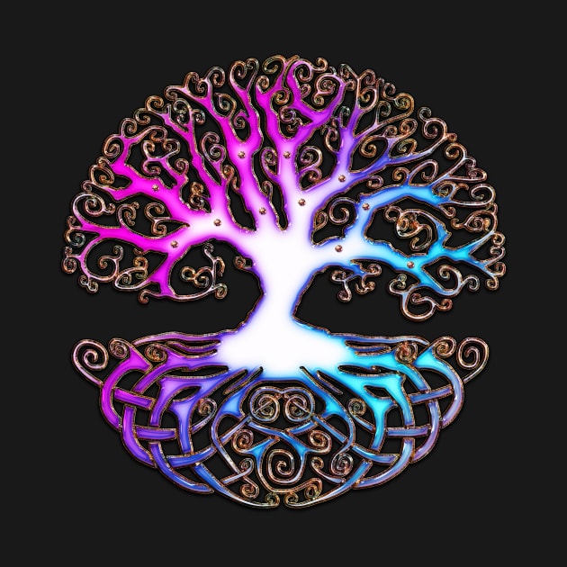 Wonderful celtic tree with celtic knot by Nicky2342