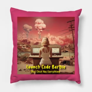 Launch Code Barbie Pillow