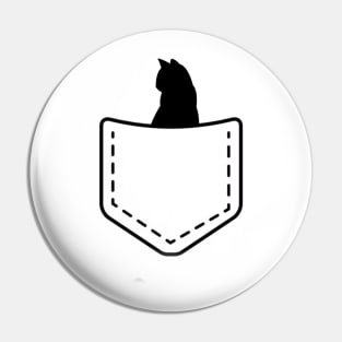 Cat with unique design Pin