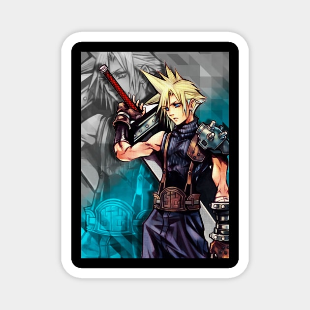 Powerful Fantasy Soldier Magnet by SkyfrNight