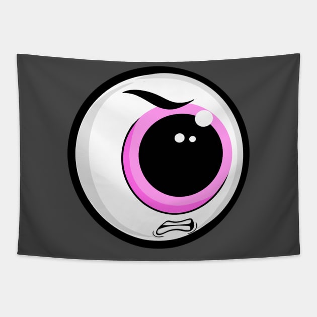 Angry Eyeball! Tapestry by rob-cure