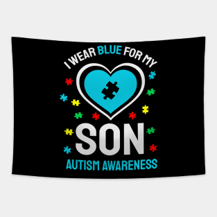 sON  Autism Awareness Gift for Birthday, Mother's Day, Thanksgiving, Christmas Tapestry