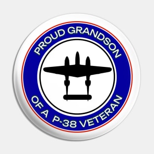 Proud Grandson of a P-38 Veteran Pin