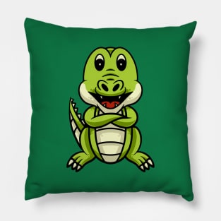 Cute Crocodile Smiling Pillow