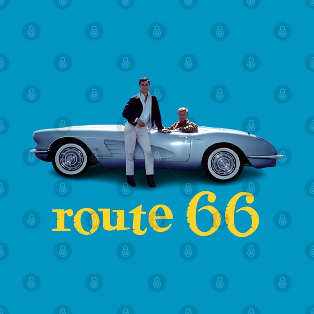 Route 66 - Corvette - 60s Tv Show by wildzerouk