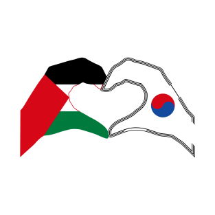 We Heart Palestine & Korea Patriot Series T-Shirt