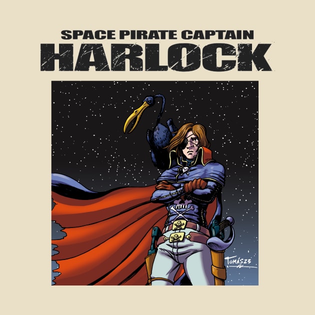 Captain Harlock by Tomas Aranda T-Shirts