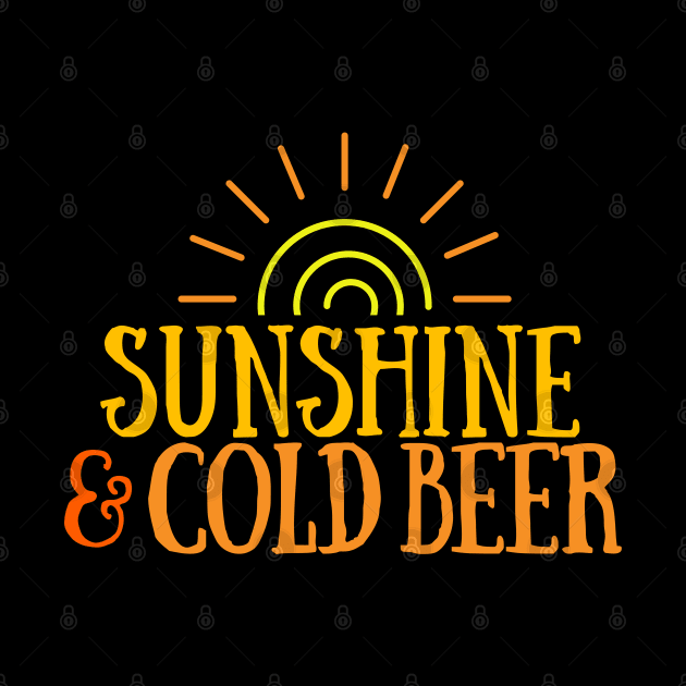 Sunshine & Cold Beer by Seaglass Girl Designs