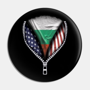 Bulgarian Flag  Bulgaria Flag American Flag Zip Down - Gift for Bulgarian From Bulgaria Pin