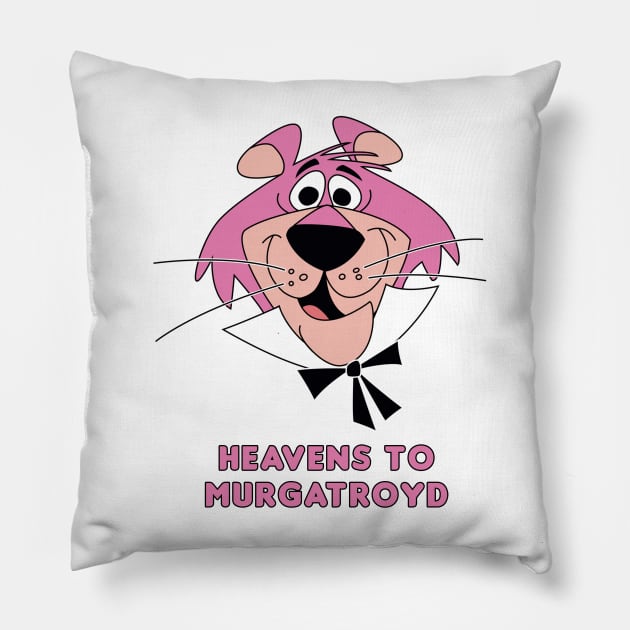 Heavens to Murgatroyd (Full Color) Pillow by HellraiserDesigns