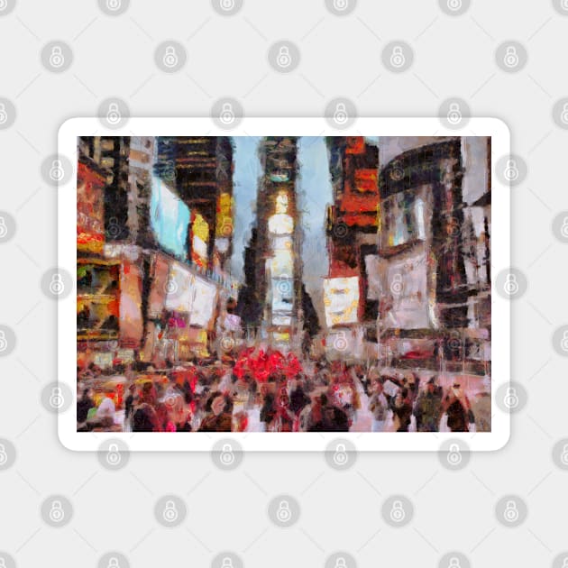 Times Square Magnet by rolffimages