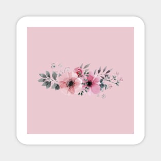 Pink Flower Magnet