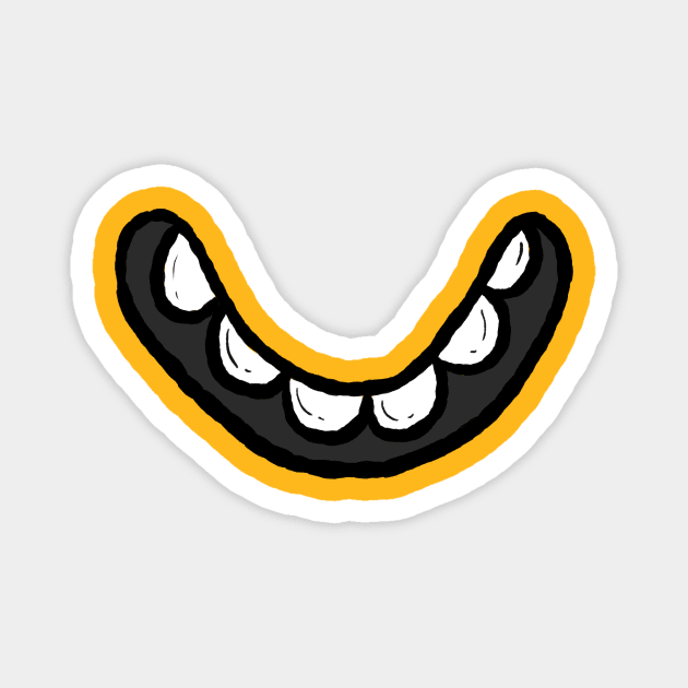 Wide smile Magnet by okokstudio