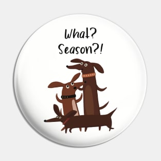 Cute and excited dachshunds realize it’s the season Pin